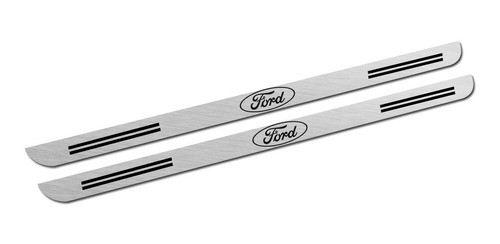 Cubre Zocalos Protector Acero Inox Autoadhesivos P/ Ford X 2 1