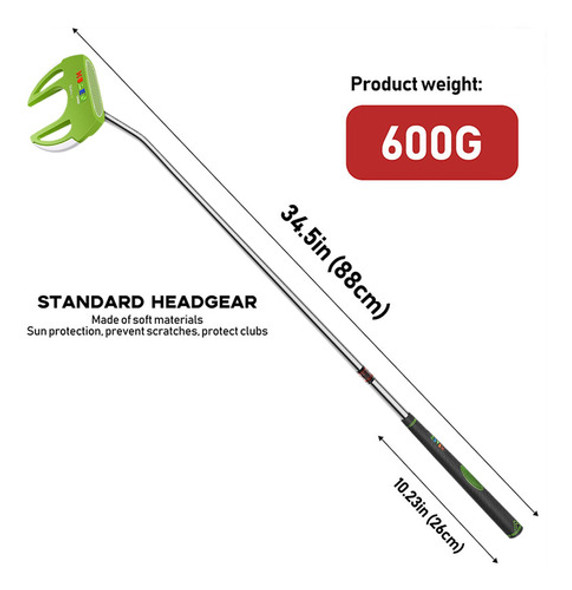 Taco De Golfe Masculino Destro Com Capa De Cabeça Com Verde 1 Taco De Golfe Masculino Destro Com Capa De Cabeça Com Verde 1