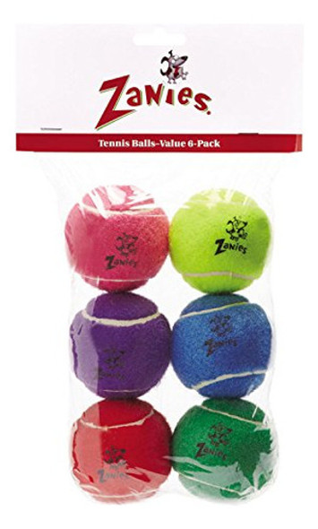 Zanies Tennis Ball Teasers Surtido De 6 Paquetes 0