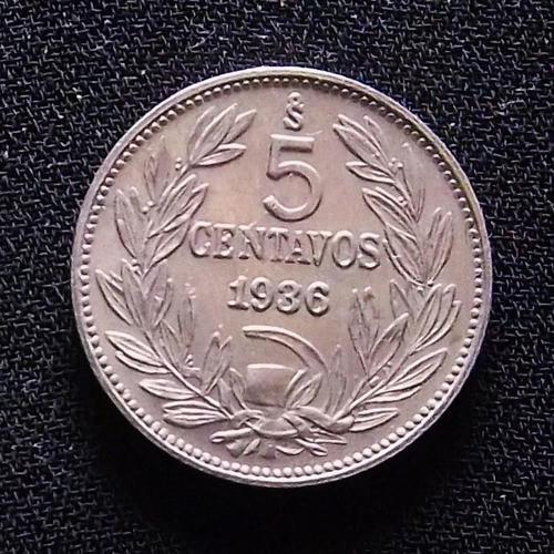 Chile 5 Centavos 1936 Excelente Km 165 0
