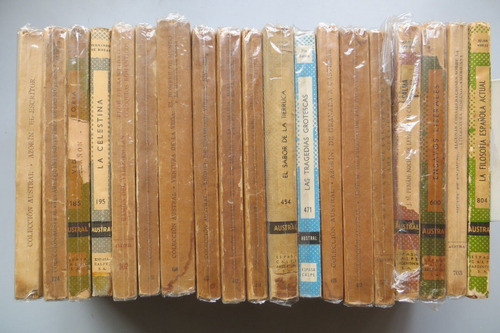 Lote 20 Libros Colección Austral Espasa Calpe 0