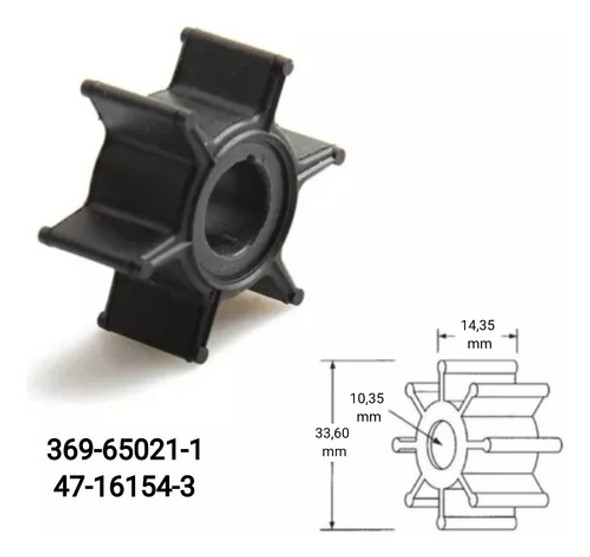 Rotor Tohatsu Mercury Parsun 2, 2.5, 3.5, 4, 5, 5.8 Y 6 Hp 1