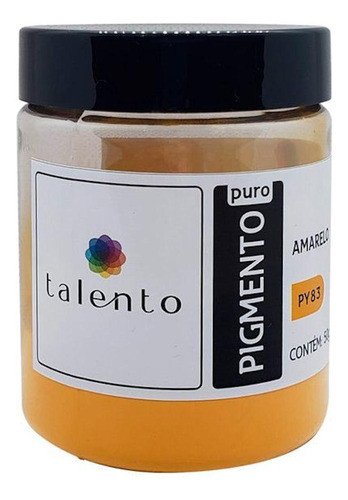 Pigmento Artistico Puro Talento Py83 Amarelo 50g 0