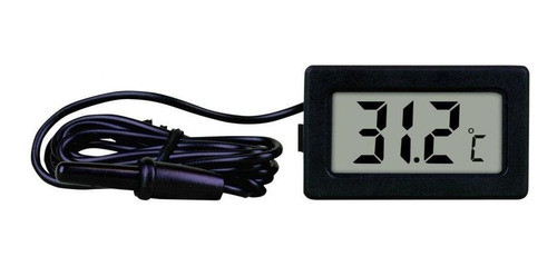 Mini Termômetro Digital -50°c A 80°c Preto Elitech Tpm-10 0