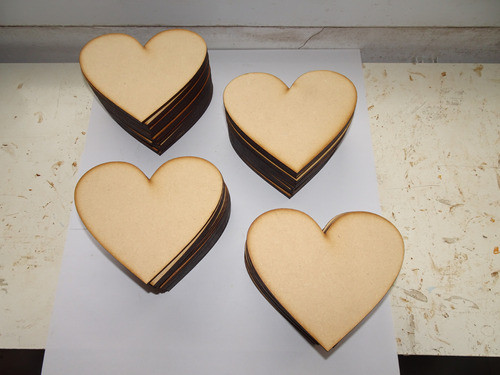 50 Corazones Y 50 Circulos Fibrofacil 10 Cm 1