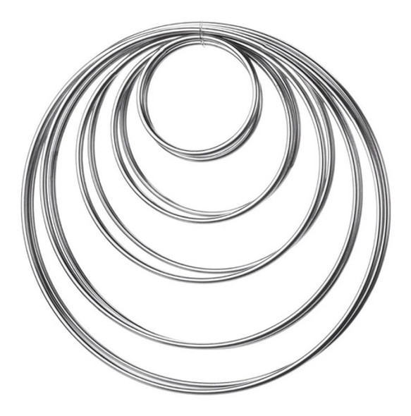 Kit Combo 10 Aros Metal Medida 10 A 30cm Atrapasueño Mandala 1