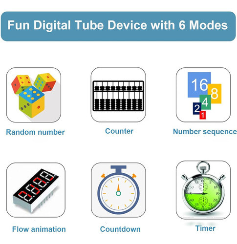 Geekljt Diy Digital Tube Game Kit De Soldadura, Kits Electró 1