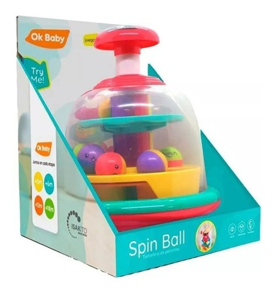 Juego Spin Ball Torbellino De Pelotitas Ok Baby Bebe En Mca 1