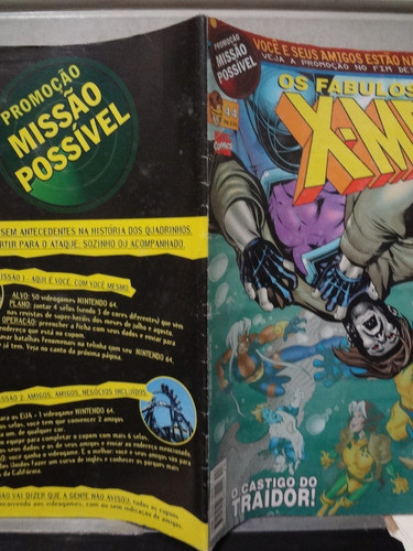 Gibi Hqs Marvel Os Fabulosos X Men Nº 44 Castigo Do Traidor 1