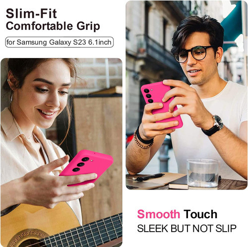 Funda Samsung Galaxy S23 Silicona Rosa 1