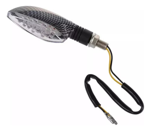 Juego 2 Luz Giro Carbono 15 Led Moto Universal Bitemarket 1