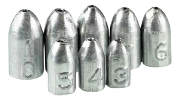 Kit C/10 Chumbo Bullet Para Pesca ( 7g ) Nutripesca. 0 Kit C/10 Chumbo Bullet Para Pesca ( 7g ) Nutripesca. 0