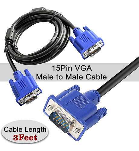 Cables Vga Macho A Macho De Saitech It, 3 Pies 1