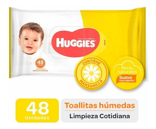 Pack X 24 Unid. Toalla Humeda  Classic 48 Un Huggies Pro 0