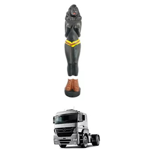 Boneca Antena Px Preta Caminhao Carro 0