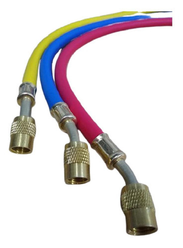Juego De Mangueras Carga Gas Refrigerante R410a 90cm 1