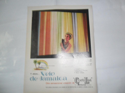 Corti List Dicrolene Velo Jamaica  Cortina Publicidad 1967 0