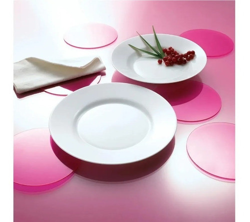 Set X 6 Plato Postre 19 Cm Luminarc Everyday Vidrio Opal 1