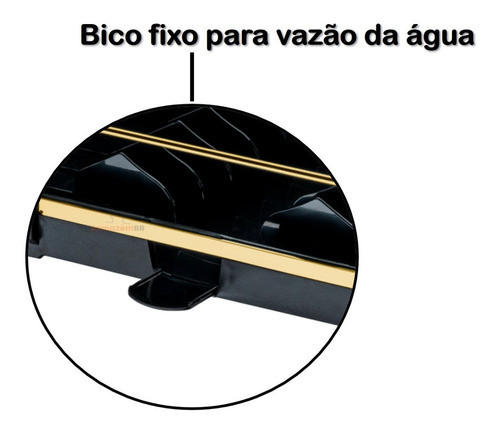 Kit Dispenser Porta Detergente Escorredor De Louça Dourado 1