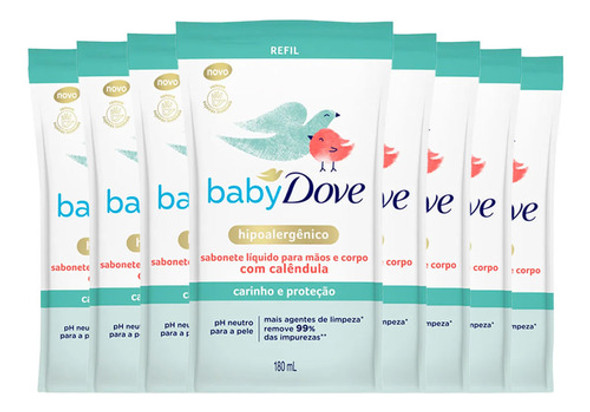 Kit Sabonete Líquido Refil Baby Dove Hidratação Sensível 180 0 Kit Sabonete Líquido Refil Baby Dove Hidratação Sensível 180 0