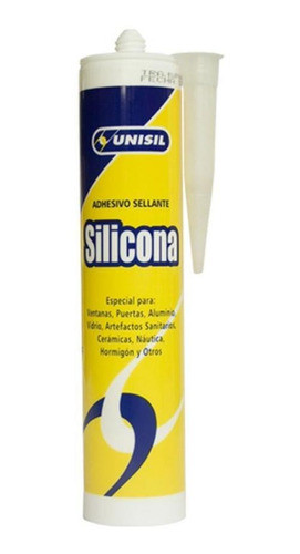Silicona Acetica Transparente 280ml. Unisil G P 0