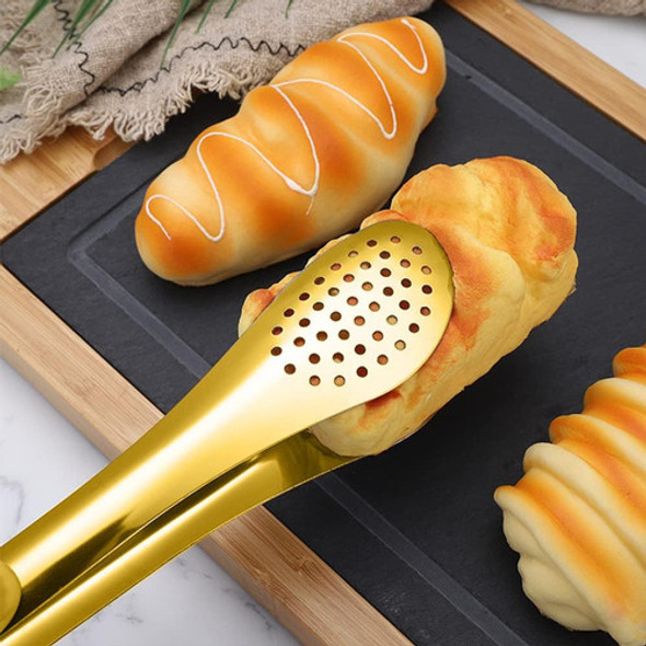 Modus Pegador Pinça De Cozinha Pr Salada Pão Ouro Inox 29cm 1