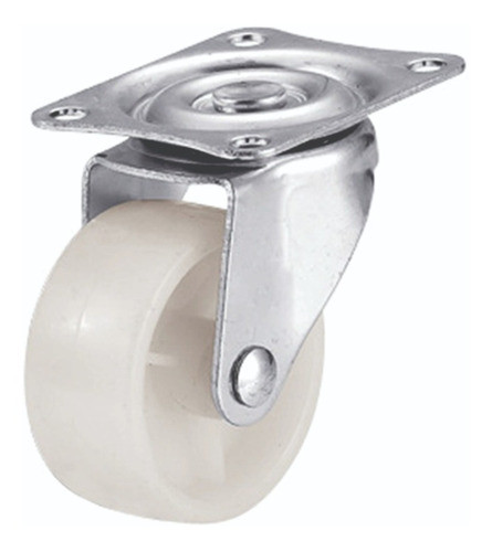 Rueda Base Giratoria Polipropileno Blanca 38 X 17 Mm 20kg 0