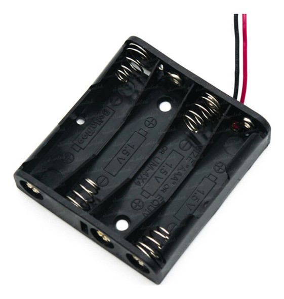 3 Portapilas 4 Aaa Triple Ax4 Con Cable 15cm (53x45x13mm) 0