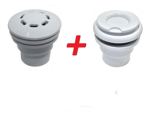 Kit Dispositivo 1 Ralo + 1 Aspiração Piscinas 0