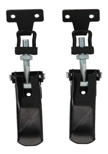 Kit Juego X2 Gancho Para Capot Universal Negro 0