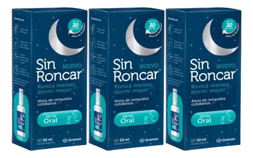 3un Sinroncar Alivio De Ronquidos Cotidianos 50ml Sin Roncar 0