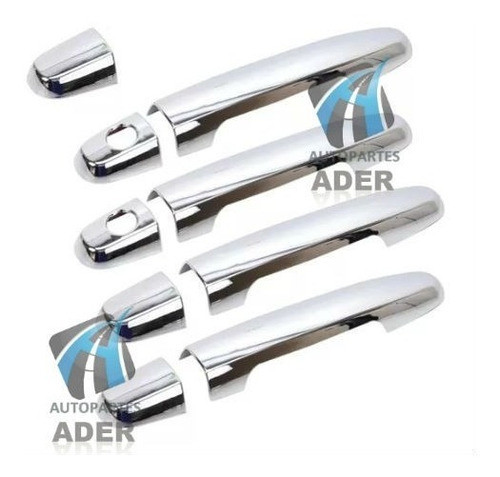 Kit De 4 Cubre Manijas Cromadas Toyota Hilux Sw4 Corolla 0