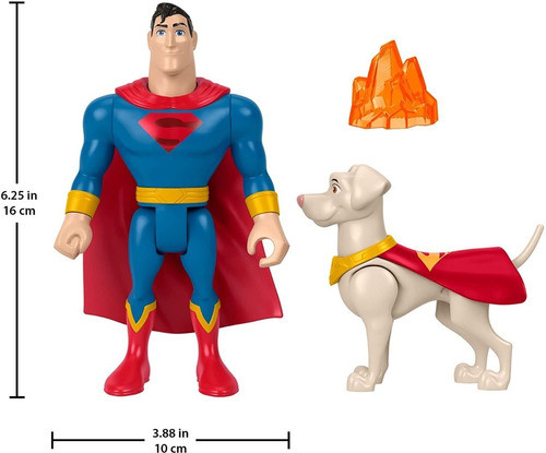 Fisher-price Dc League Of Super-pets Superman & Krypto 1