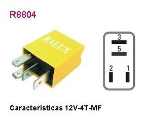 Relay Miniatura 12v 4 Terminales Accesorios Gm Corsa 0