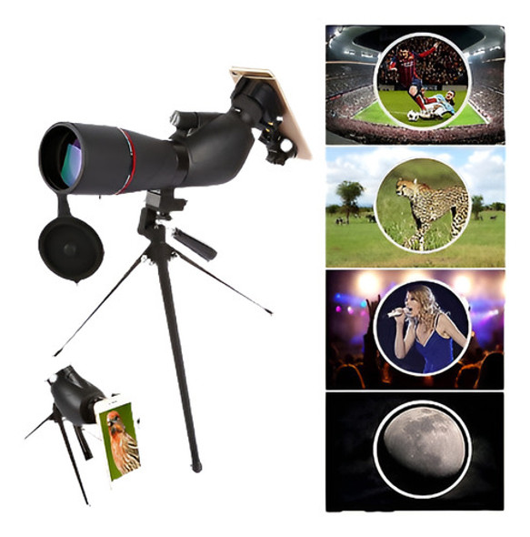 Telescopio Con Trípode + Soporte De Teléfono 0