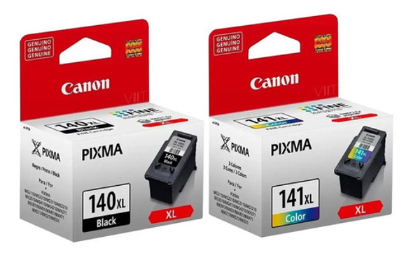 Kit Cartucho Tinta Original Canon Cl-141xl Pg-140xl Pg140 0