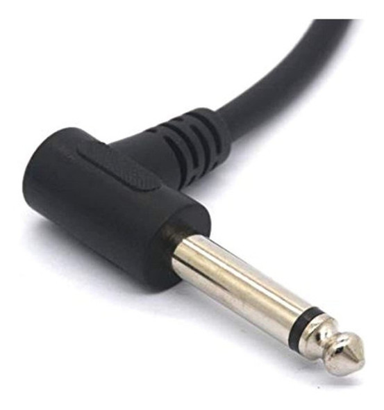 Glhong Cable De Ángulo Recto 6.35 Macho A Hembra, 1/4 Estére 1