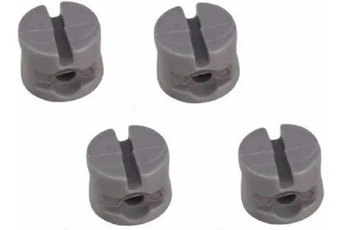 Porca Cilíndrica Plástica 12x9mm - Cinza (pacote C/ 100) 1
