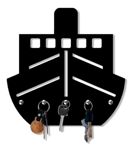 Porta Chaves Modelo 5 Pinos Barco Navio Atlantico 0