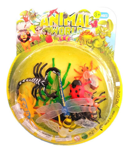 Pack X12 Insectos Chico Plastico Bicho Escorpion Mosca 0