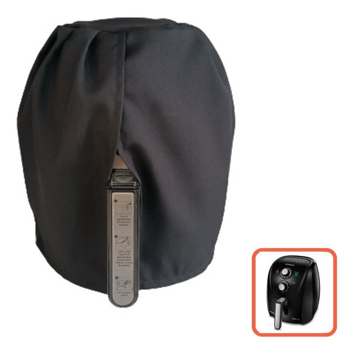 Capa Para Air Fryer - Fritadeira Elétrica Preta Lisa 0