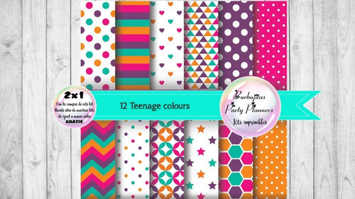Papeles Teenage Colours 1