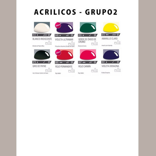 Alba Profesional Acrilico Grupo 2 X 18 Ml 1