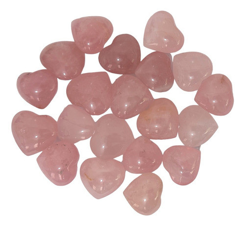 Coração De Pedra De Quartzo Rosa Natural - Amor E Autoestima 1