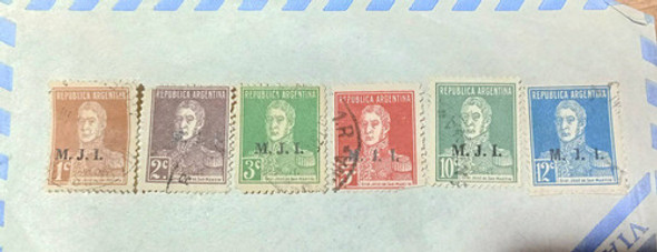 Estampilla Correo Argentina Lote Servicio Ministerial Mji 0