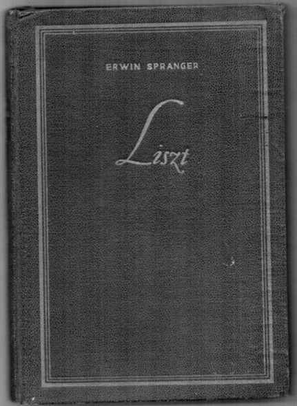 Libro Liszt - E. Spranger 0 Libro Liszt - E. Spranger 0