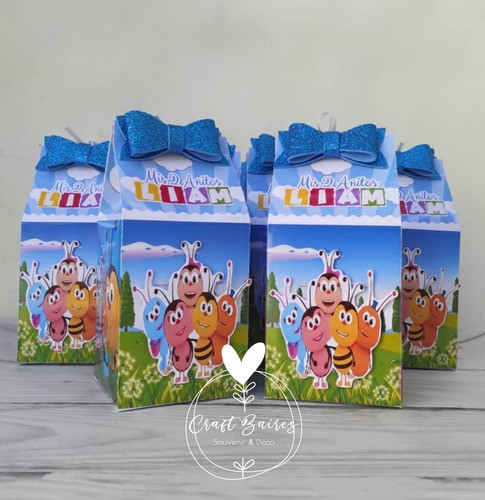 20 Caja Golosinera Milk Box Souvenirs Bichikids. Craftbaires 1