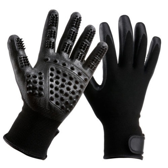 2 Pares Para Mascotas Perro Gato Aseo Guantes Piel Cabello L 0