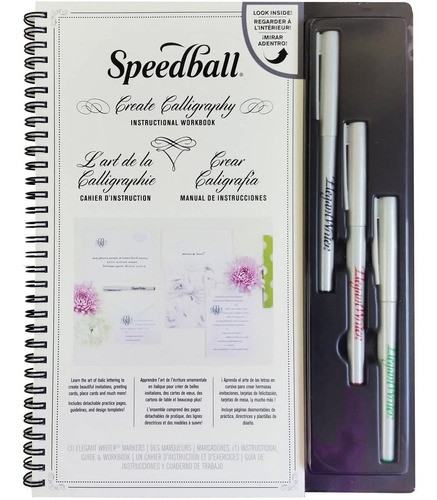 Kit Projeto Iniciante Em Caligrafia Speedball 28012 0