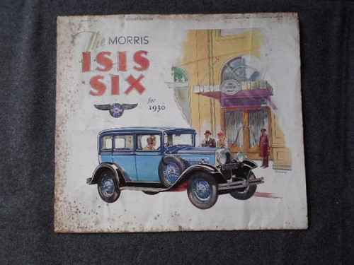 The Morris Isis Six 1930 Catálogo Poster Auto Antiguo Raro 1